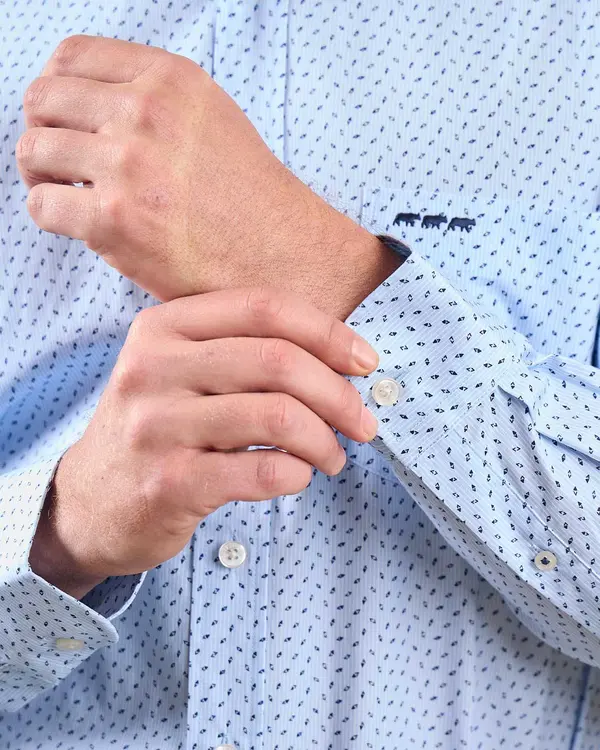 Chemise Easy Care bleu