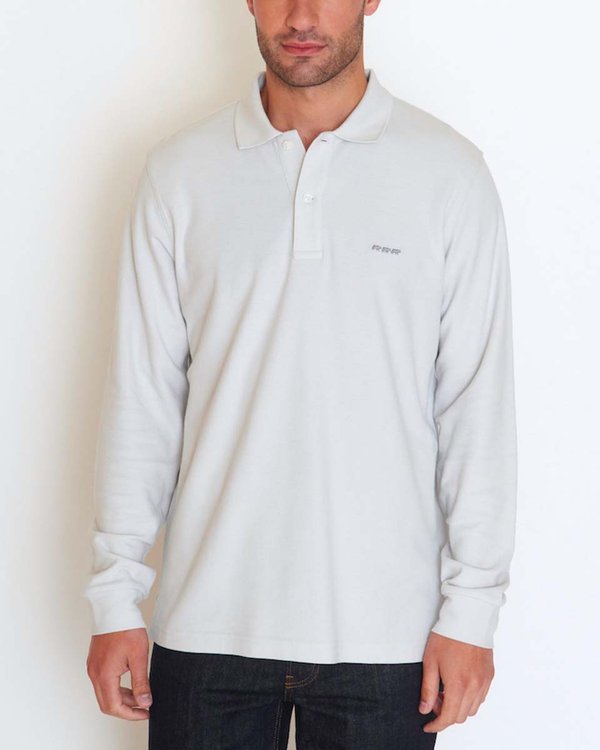 Polo regular fit Robin uni à manches longues Polo regular fit Robin uni à manches longues