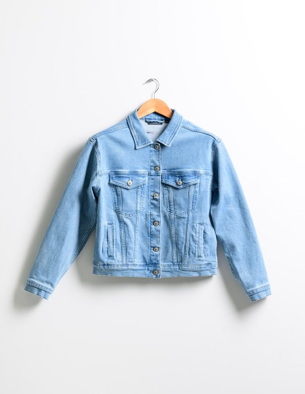 Veste courte en jean Standard 100 by OEKO-TEX® bleu Veste courte en jean Standard 100 by OEKO-TEX® bleu
