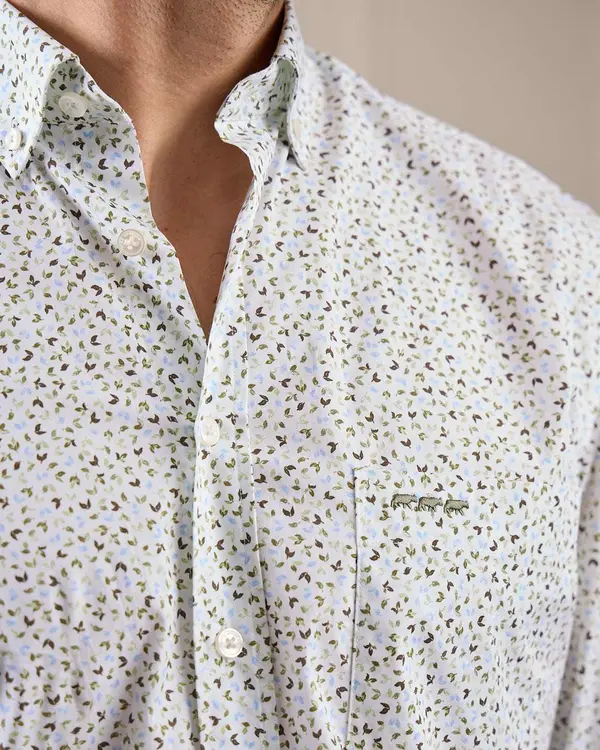 Chemise Easy Care George vert