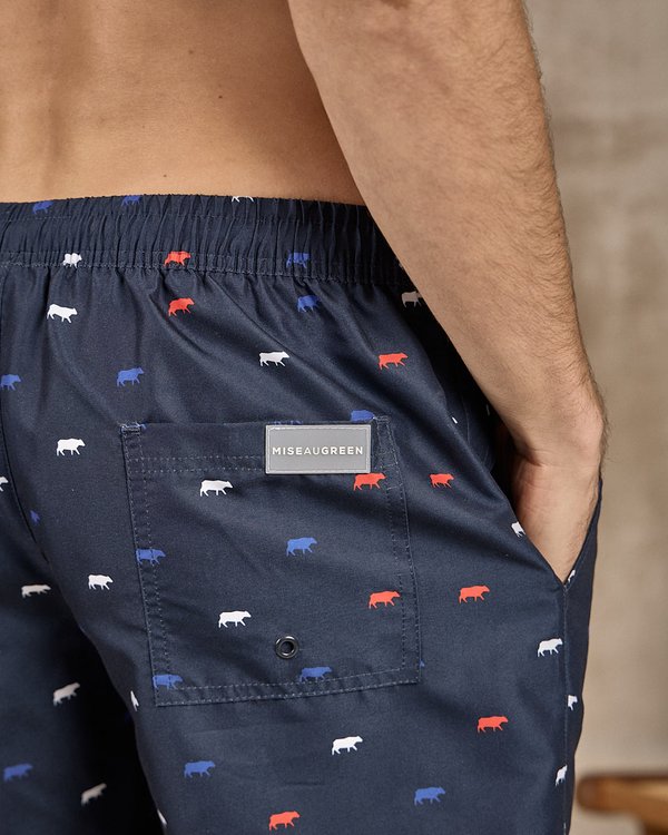 Short de bain imprimé petites vaches Short de bain imprimé petites vaches