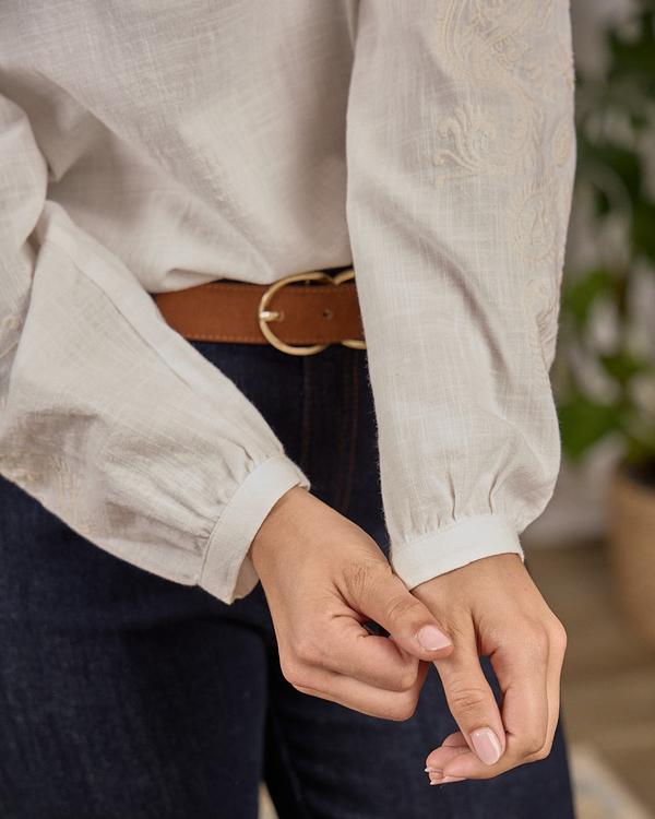 Blouse broderie Edward blanc Blouse broderie Edward blanc