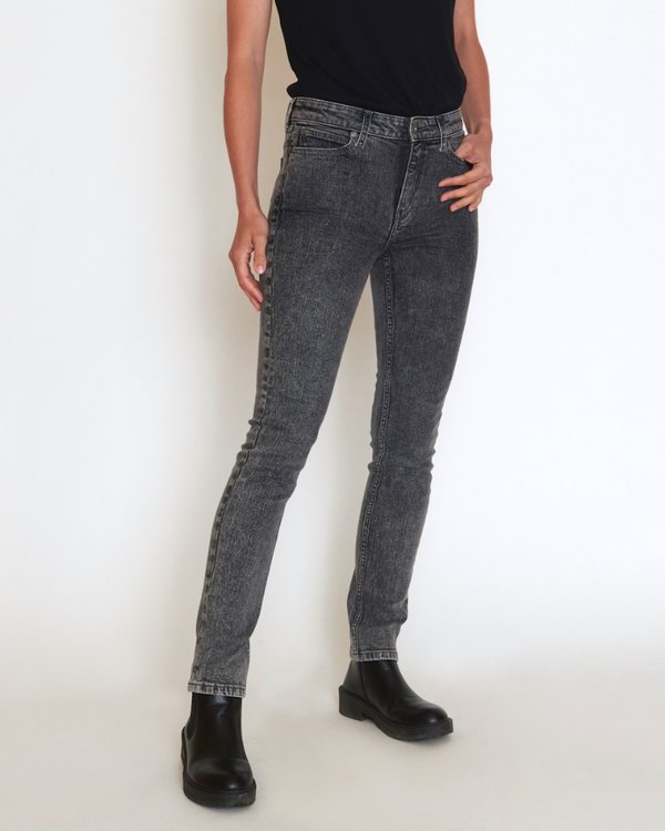 Jean slim denim effet délavé gris Jean slim denim effet délavé gris