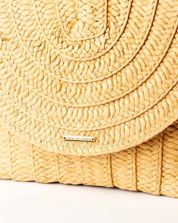 Sac pochette style paille beige Sac pochette style paille beige