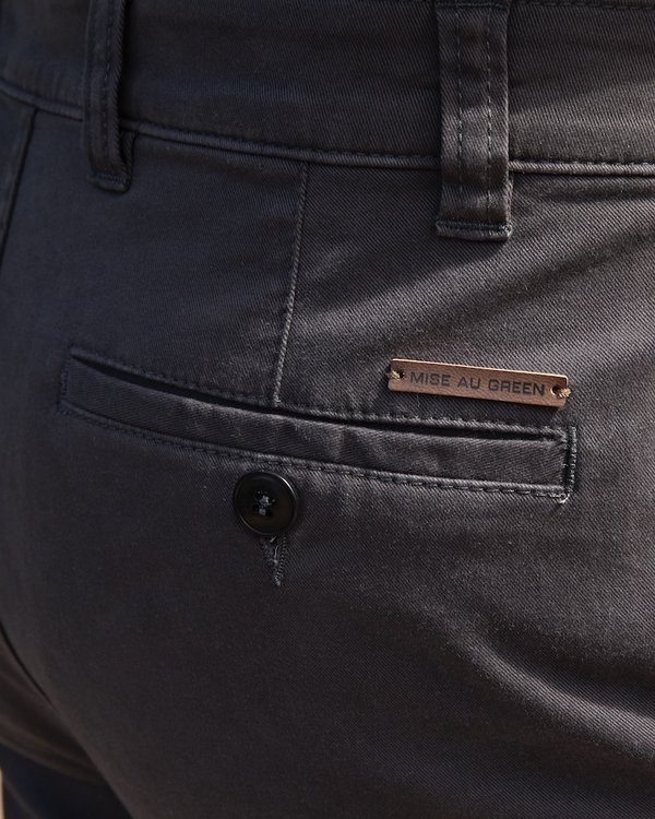 Pantalon chino Martin uni en coton gris Pantalon chino Martin uni en coton gris