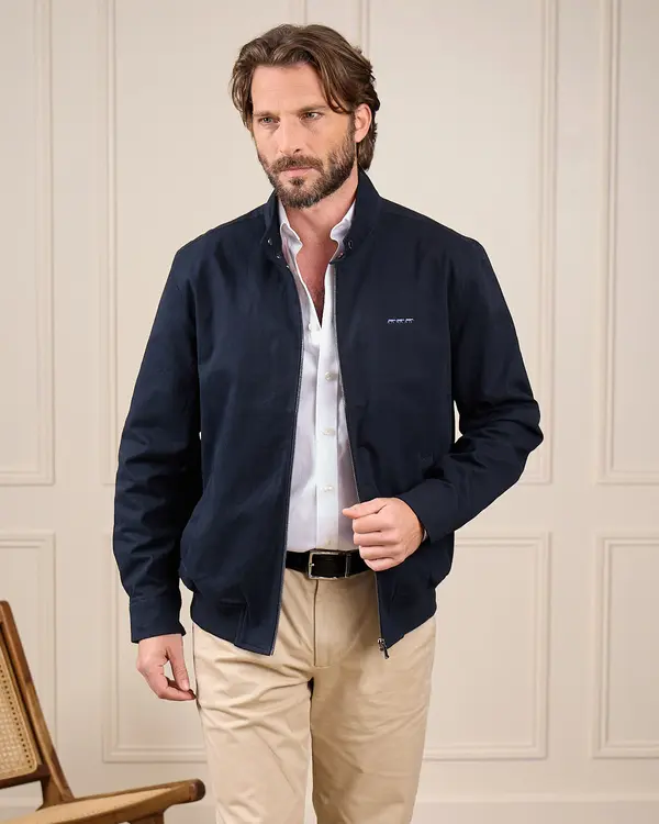 Blouson de printemps bleu