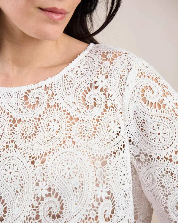 Top guipure Gianni blanc