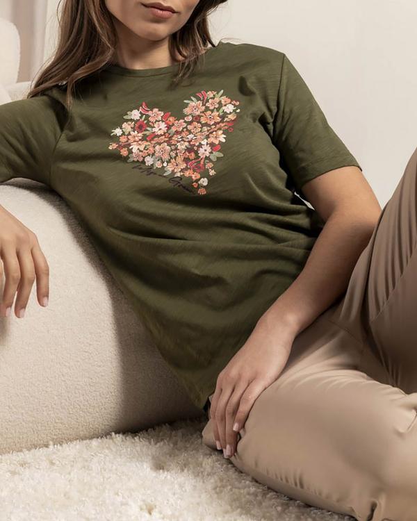 T-shirt cœur imprimé exclusif T-shirt cœur imprimé exclusif
