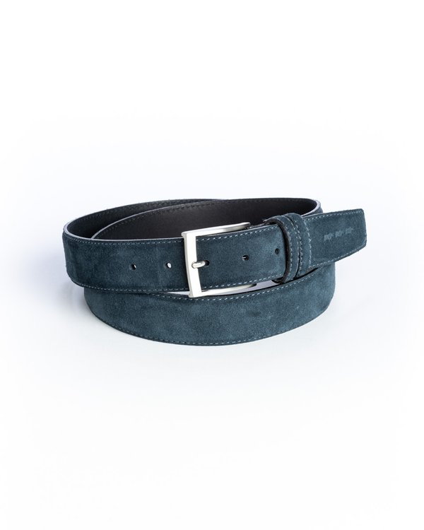 Ceinture unie à boucle 100% cuir beige