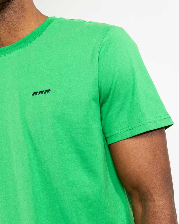 T-shirt modern fit Ethan uni manches courtes col rond coton vert T-shirt modern fit Ethan uni manches courtes col rond coton vert