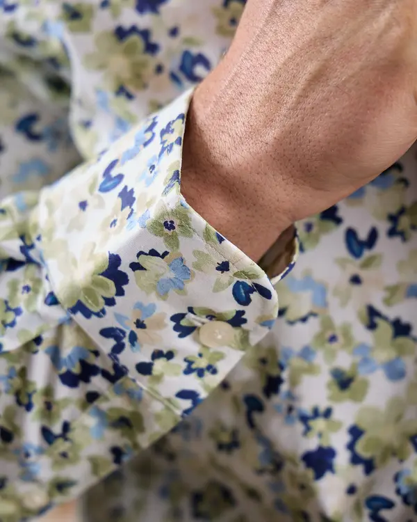 Chemise cintrée vert