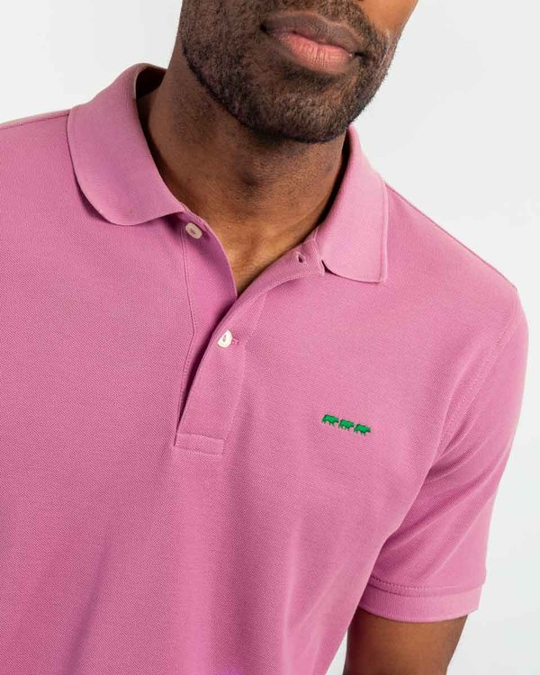 Polo piqué Douglas coupe droite manches courtes uni