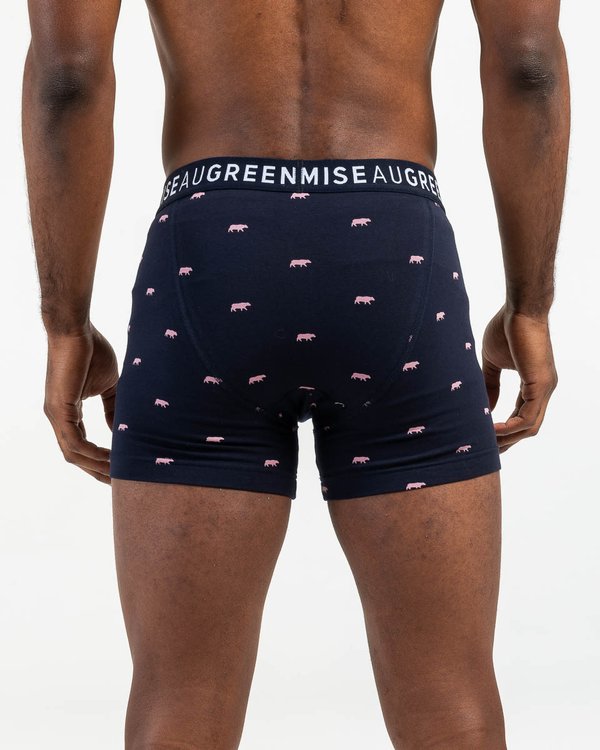 Boxer imprimé petites vaches colorées vert Boxer imprimé petites vaches colorées vert