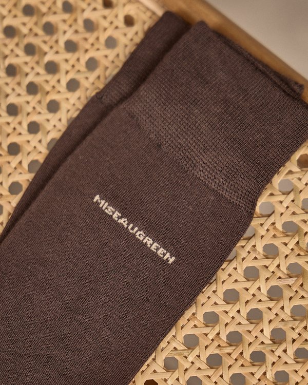 Chaussettes unies Bambou beige Chaussettes unies Bambou beige