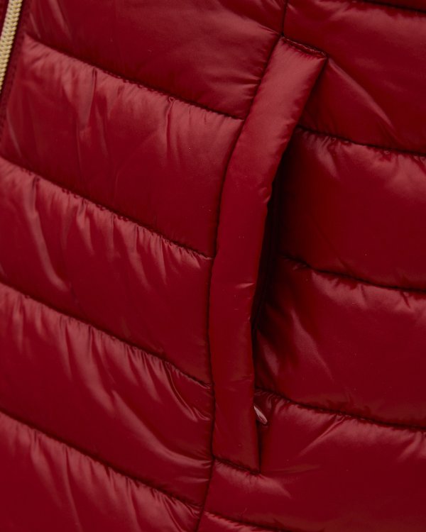 Doudoune sans manches Tina unie en polyester recyclé rouge Doudoune sans manches Tina unie en polyester recyclé rouge