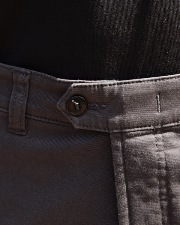 Pantalon chino Martin uni en coton gris Pantalon chino Martin uni en coton gris