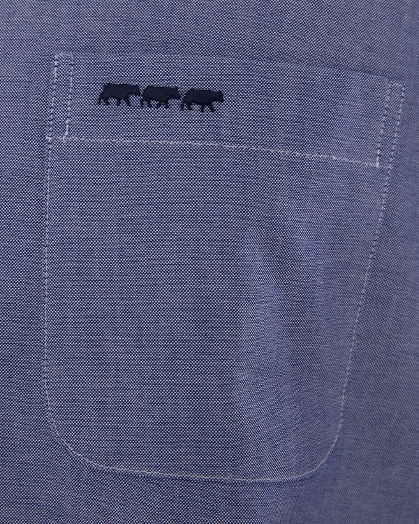 Chemise regular fit classique unie manches longues bleu Chemise regular fit classique unie manches longues bleu