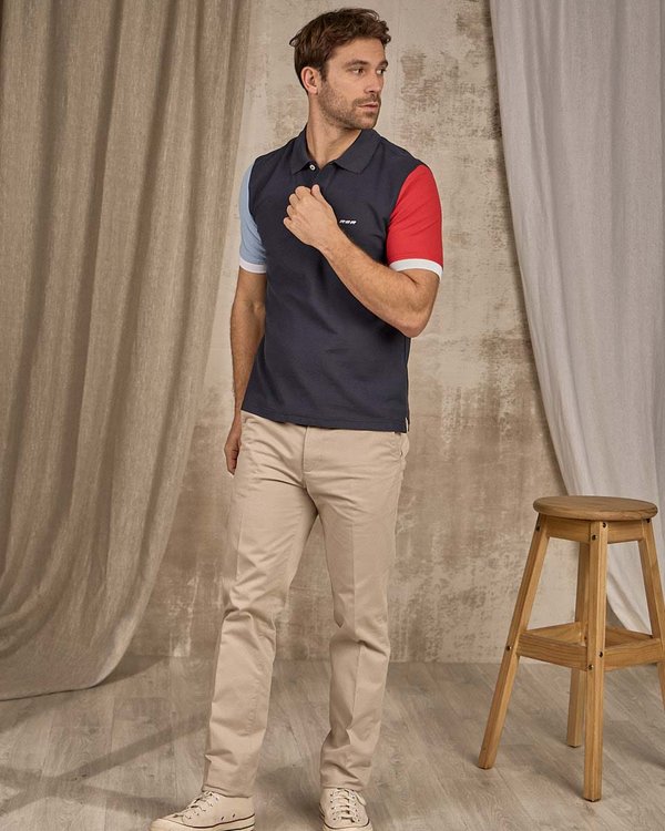 Polo manches courtes bleu Polo manches courtes bleu
