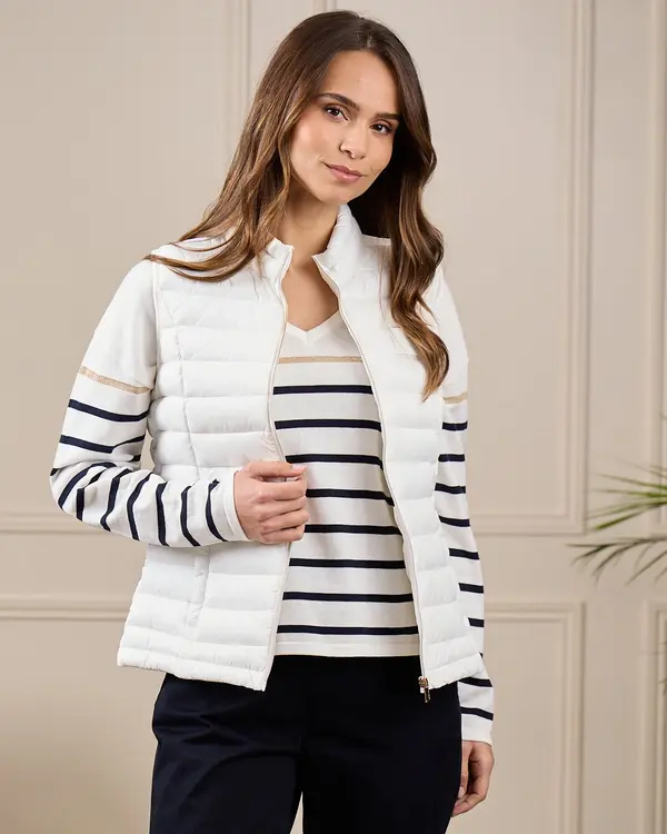 Doudoune sans manches blanc