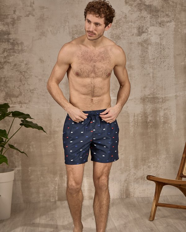 Short de bain imprimé petites vaches Short de bain imprimé petites vaches
