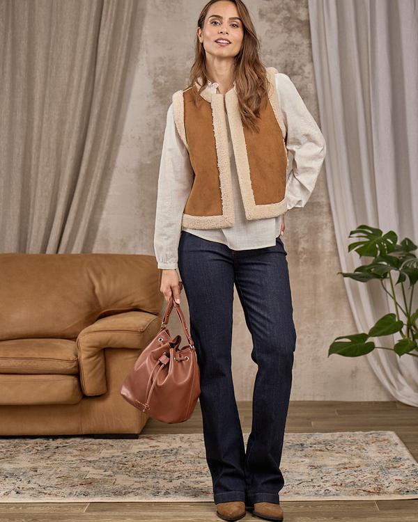 Gilet sans manches réversible beige Gilet sans manches réversible beige
