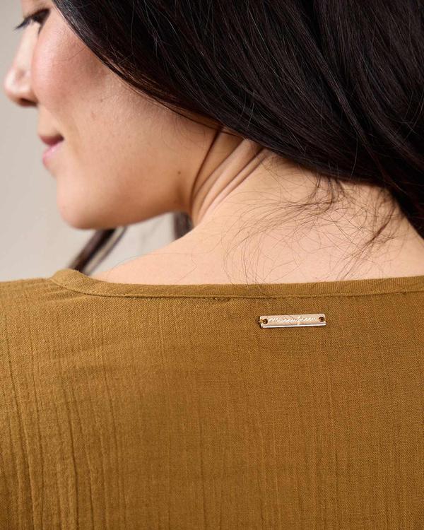 Chemise broderie Dakota beige