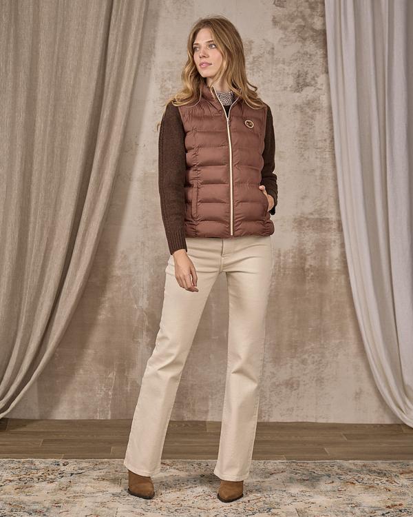 Doudoune sans manches beige Doudoune sans manches beige