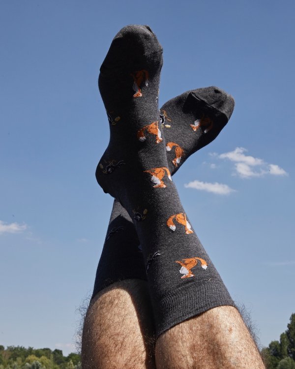 Chaussettes renard homme sales