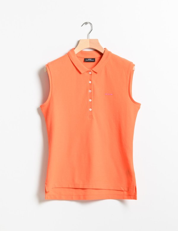 Polo uni sans manches coton Standard 100 by OEKO-TEX® orange