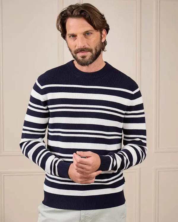 Pull marinière Gilson bleu