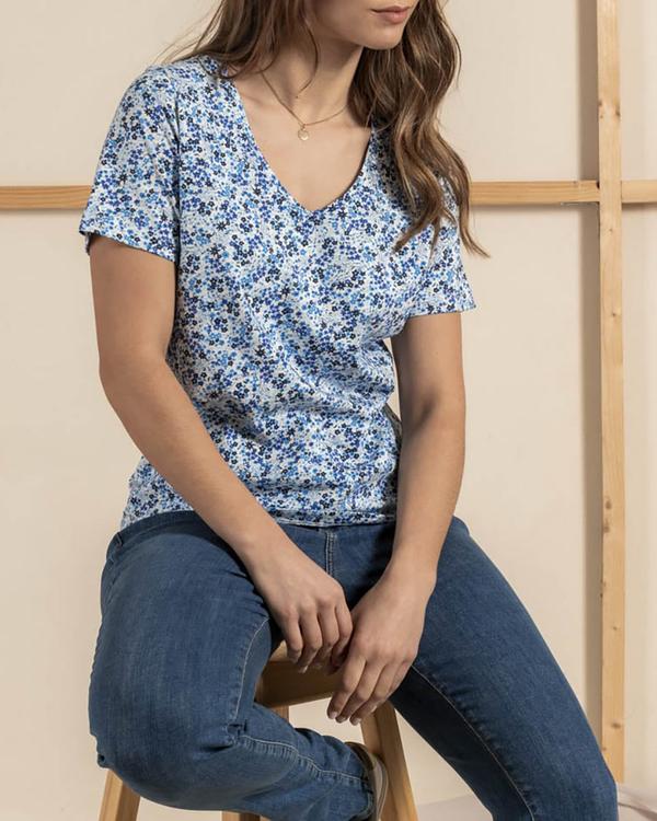 T-shirt imprimé fleuri T-shirt imprimé fleuri