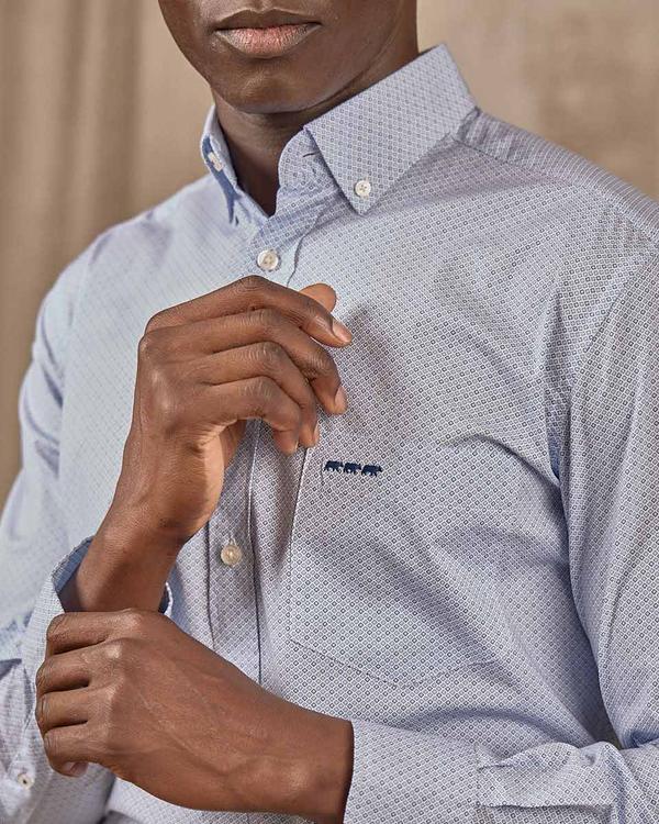 Chemise micro motifs blanc Chemise micro motifs blanc