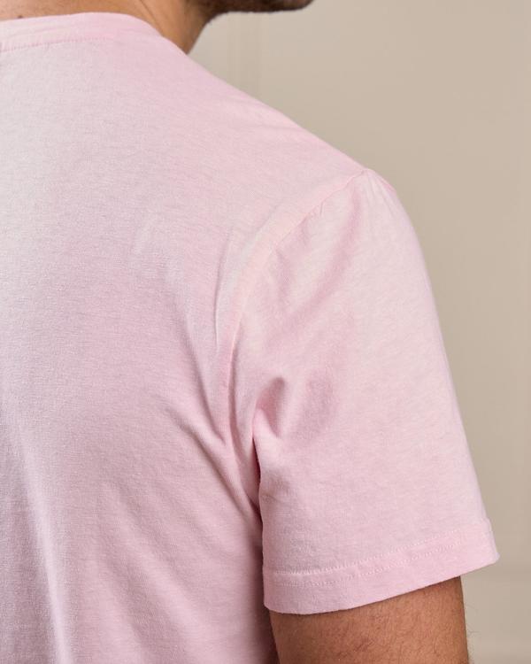 T-shirt poche poitrine rose