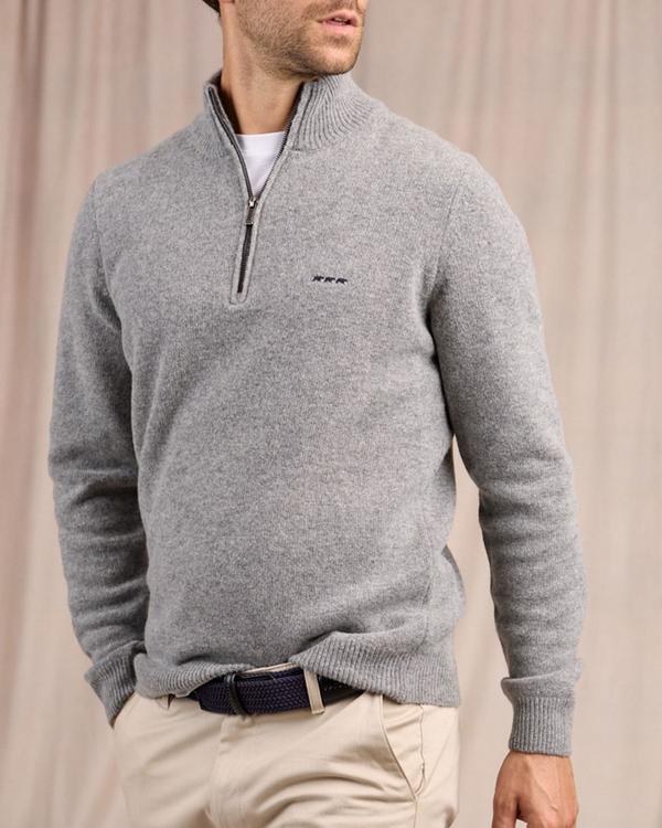 Pull col camionneur gris