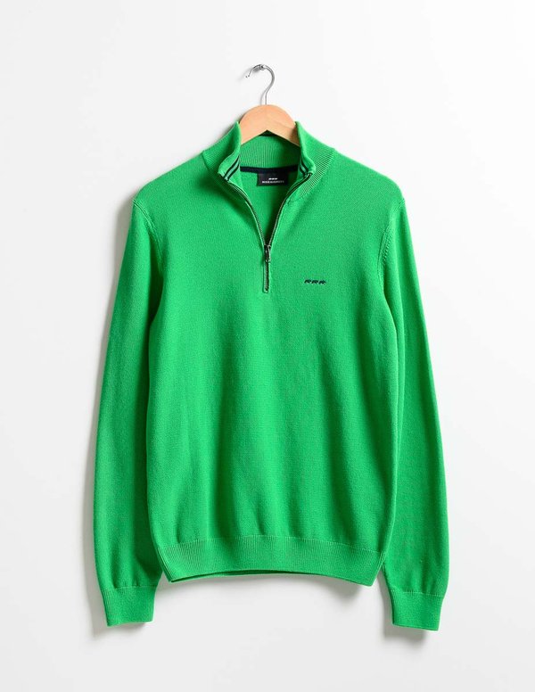Pull col camionneur coton issu de l'agriculture biologique vert Pull col camionneur coton issu de l'agriculture biologique vert