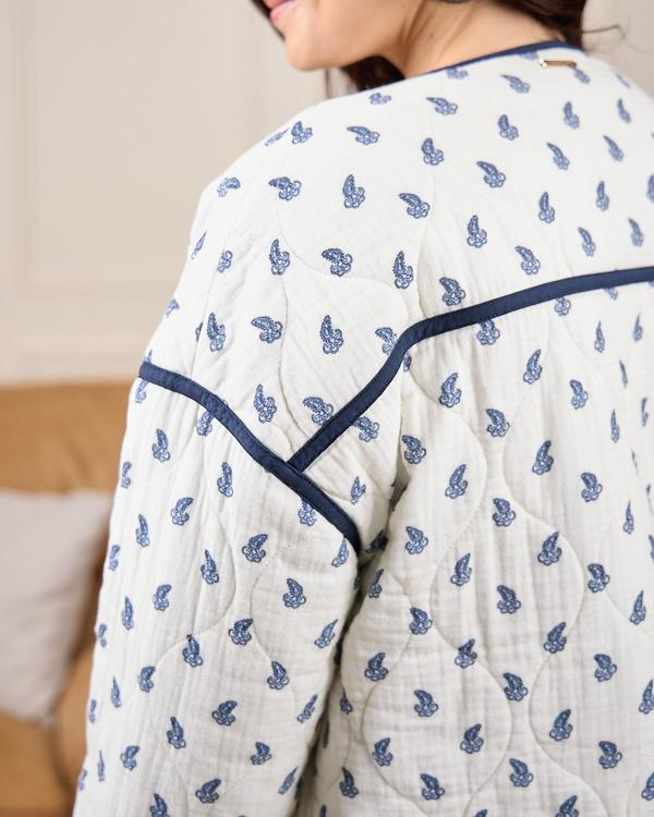 Veste réversible bleu