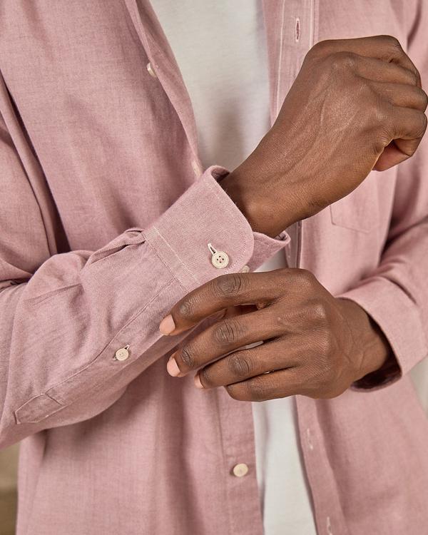 Chemise unie rouge