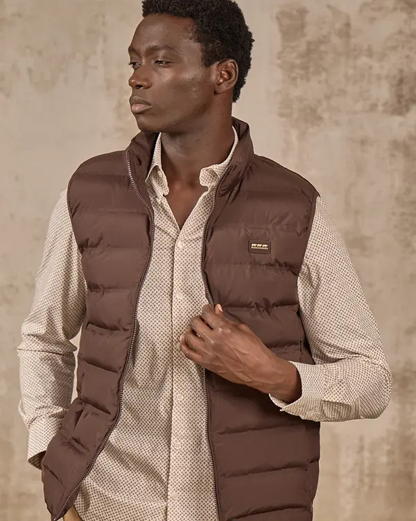 Doudoune sans manches Elmund beige