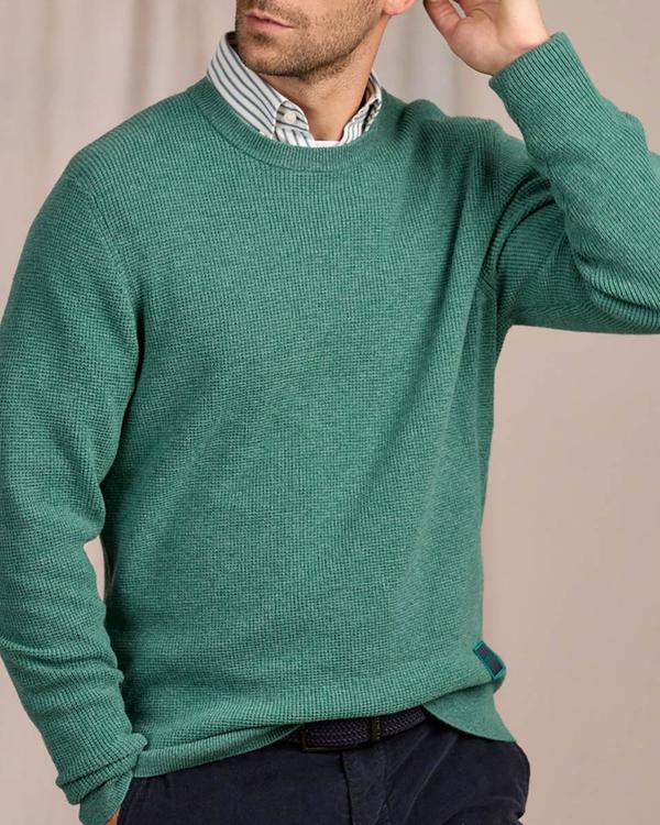 Pull point grain de riz vert
