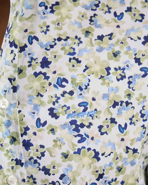 Chemise cintrée vert