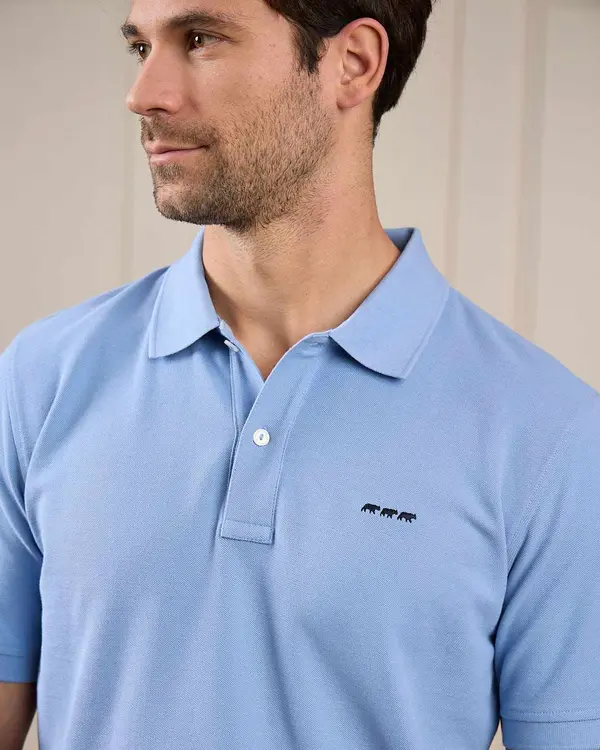 Polo Collin bleu