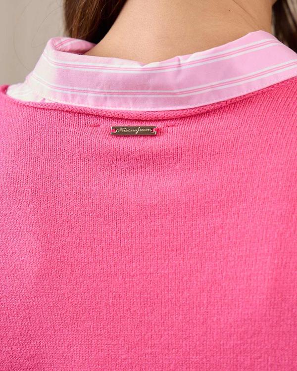 Pull sans manches rose