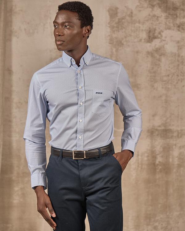 Chemise micro motifs blanc Chemise micro motifs blanc