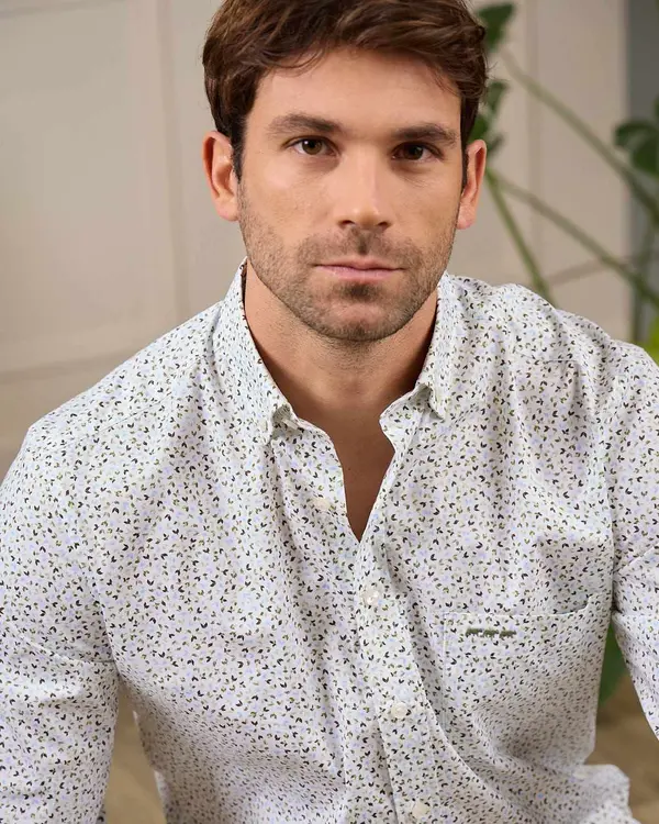 Chemise Easy Care George vert