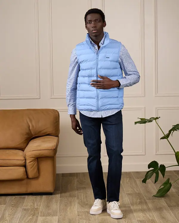 Doudoune sans manches Elmund bleu