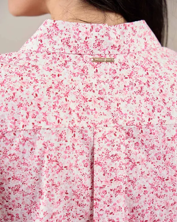 Chemise imprimée Émilia rose