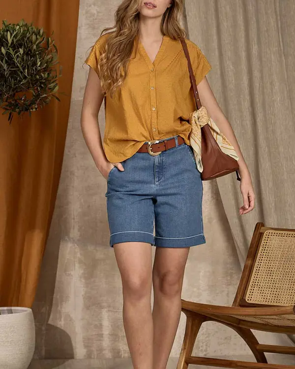 Top chaîne et trame jaune