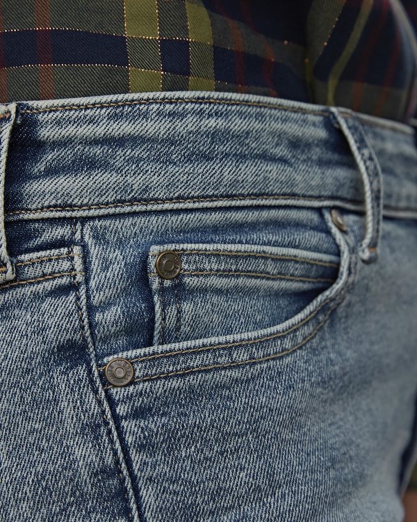 Jean slim denim effet délavé bleu Jean slim denim effet délavé bleu