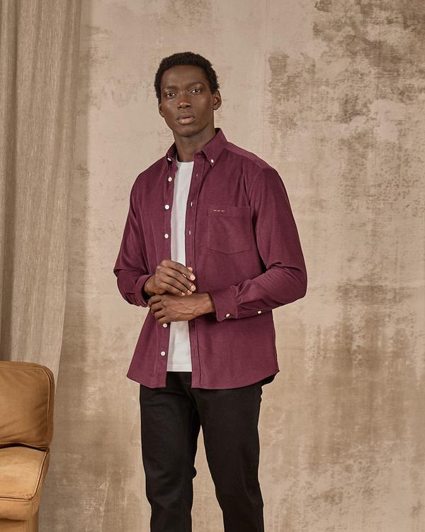 Chemise velours côtelé rouge Chemise velours côtelé rouge