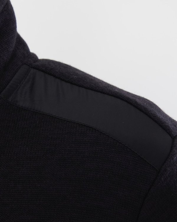 Blouson polaire uni regular fit col camionneur bleu Blouson polaire uni regular fit col camionneur bleu